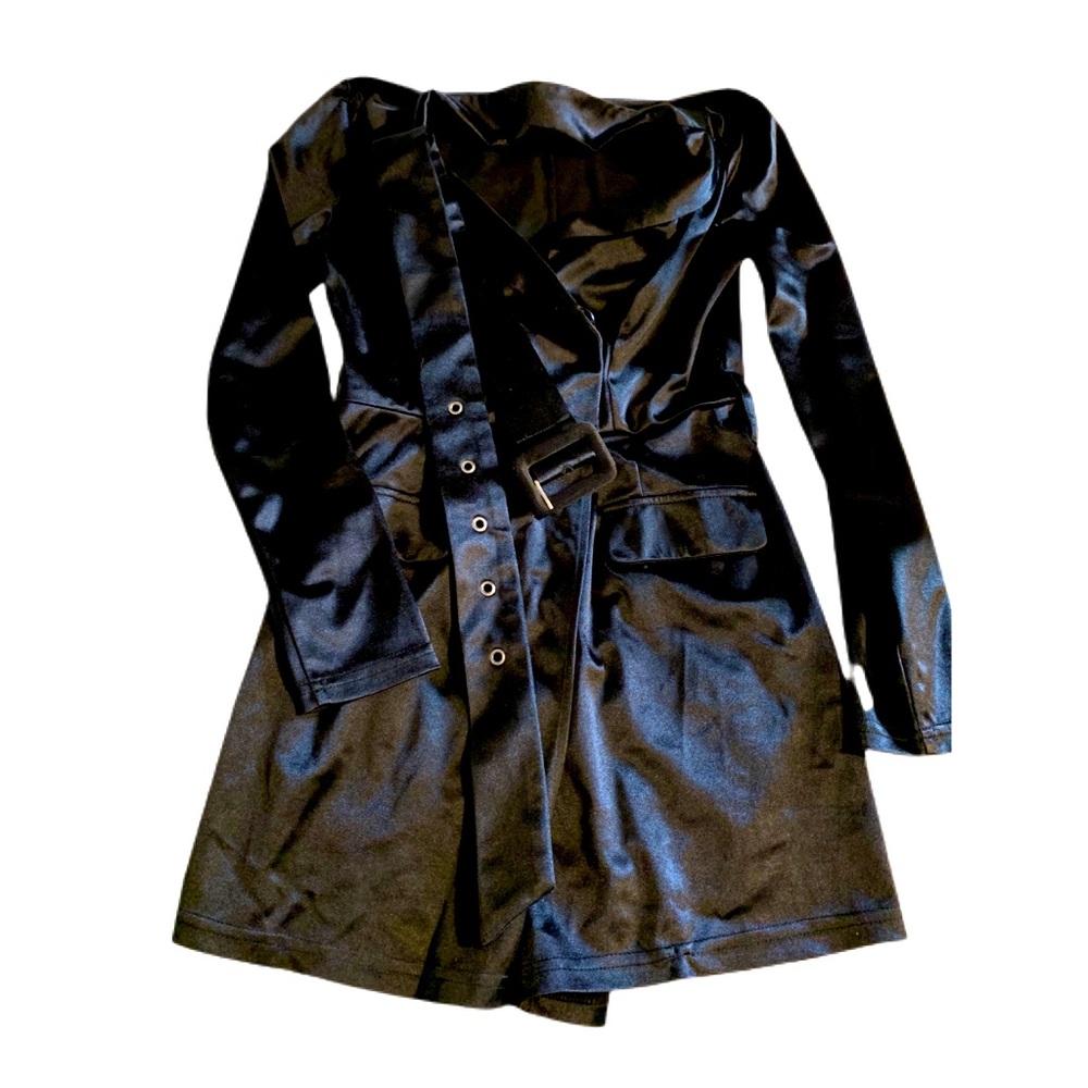 Short, all in one thick silk jumpsuit